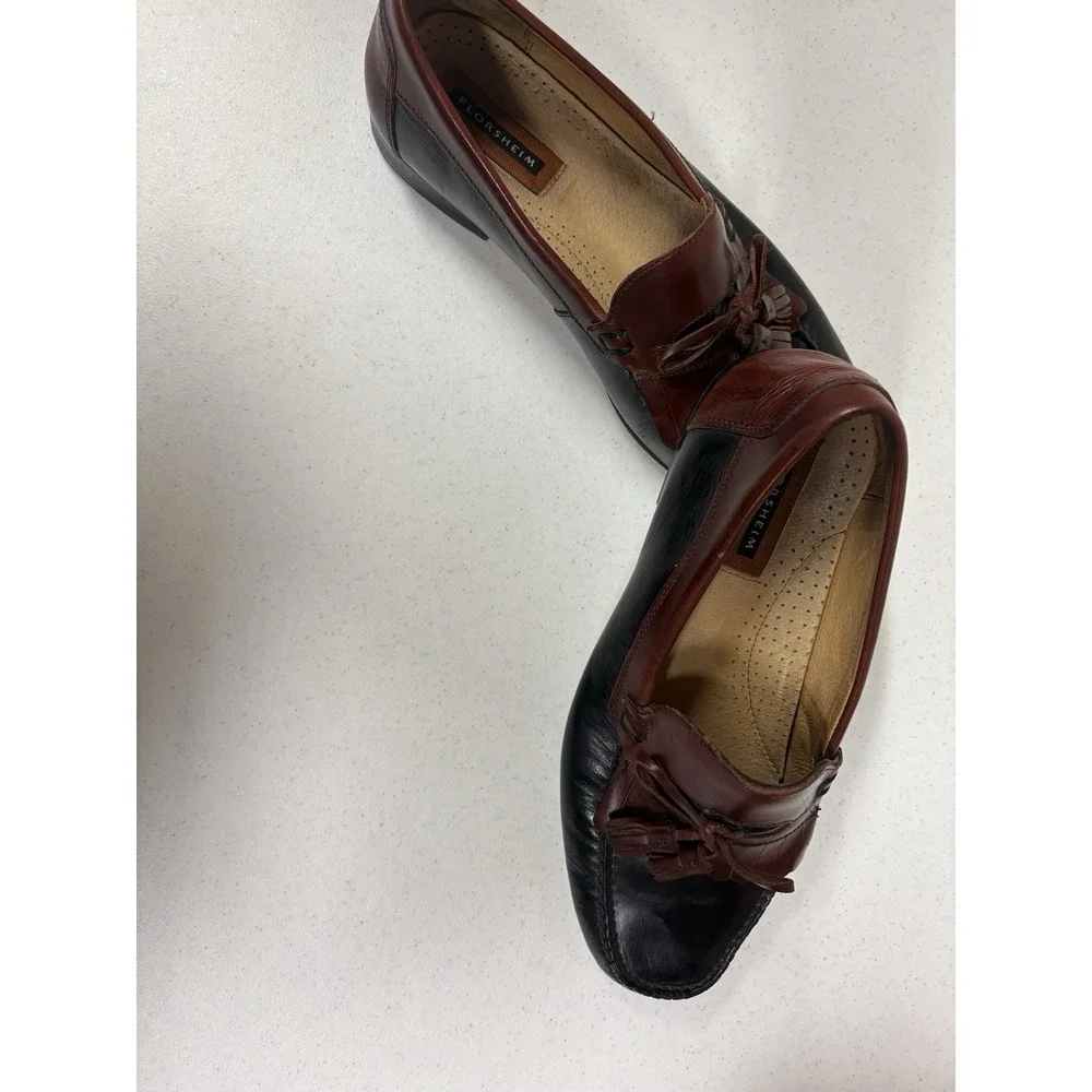 Mens Florsheim Kiltie Tassel 2-Tone Loafer wi- Sz 12D‎ Preppy Heritage